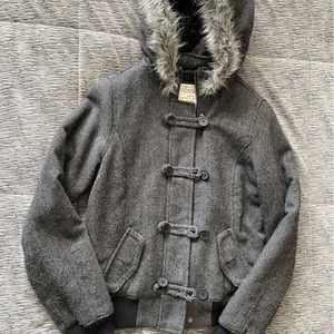 Empyre - Size Small Grey/Black Jacket w/fur Hood